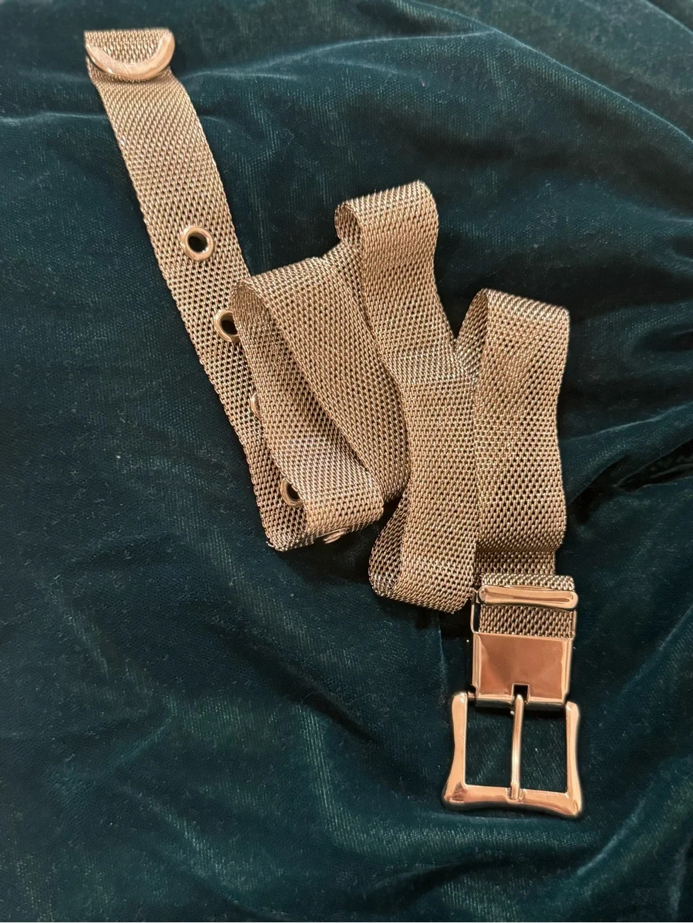 Silver Mesh Waist Belt - Classic Women's Accessory 40”